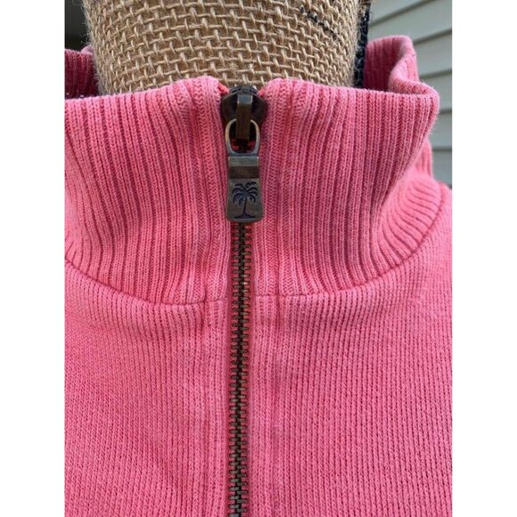 🍒 2/$20 🍒 Tommy Bahama Coral 3/4 Zip Pullover Small - Picture 2 of 4
